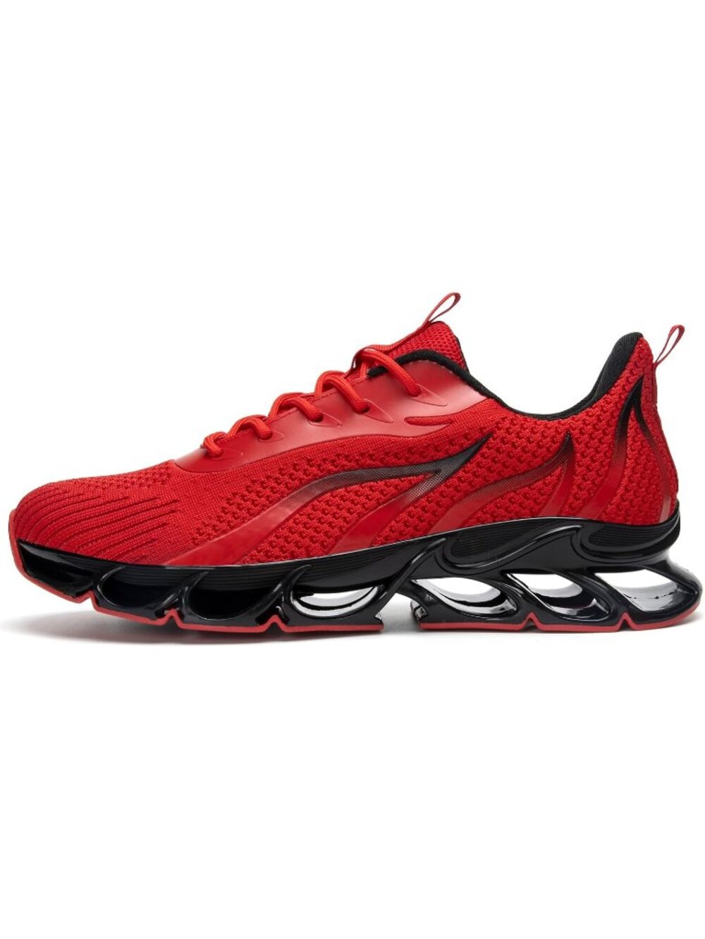 🆕Women's Dark Red Mesh Lace-Up Sneakers Athletic Running Walking Shoes